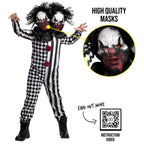  Kids 2 Headed Killer Clown Costume Boys Girls Halloween Halloween Multi-color S
