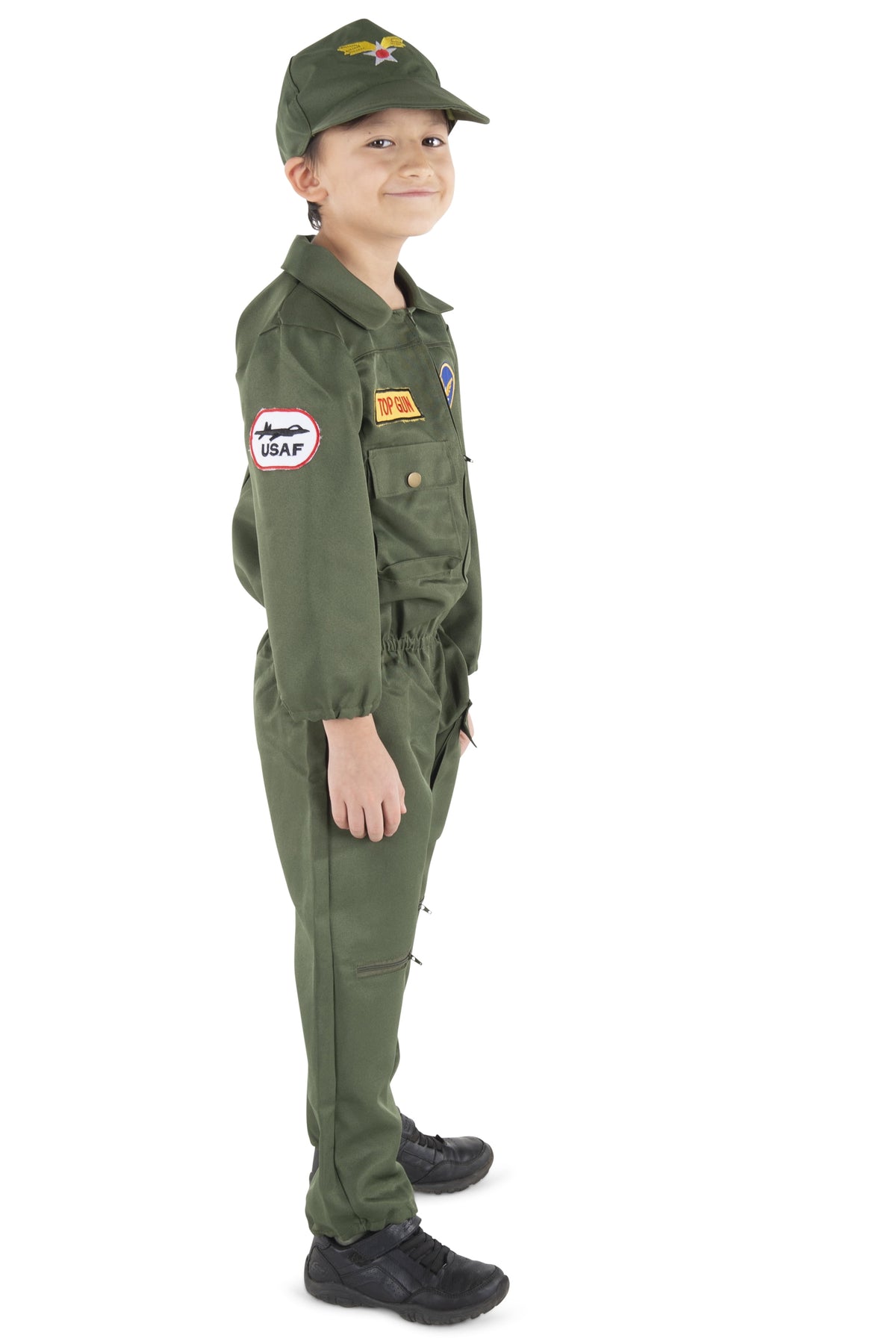  Top Gun Costume - Air Force Fighter Pilot Costume - WW2 Fighter Pilot Dress Up for Boys and Girls