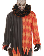  Evil Clown No-Mask Men's Halloween Fancy-Dress Costume for Adult, XXL