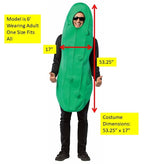 Pickle Halloween Dill Costume, Mens Adult One Size
