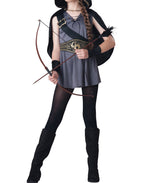  Hooded Huntress Halloween Fantasy Costume Female, Child 4-10, Multi-Color