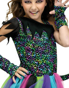  Child Wild Rainbow Cat Kids Halloween Costume