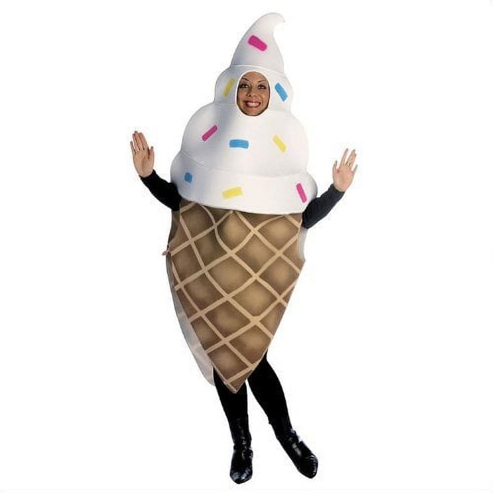  Ice Cream Cone Women's Halloween Fancy-Dress Costume for Adult, One Size