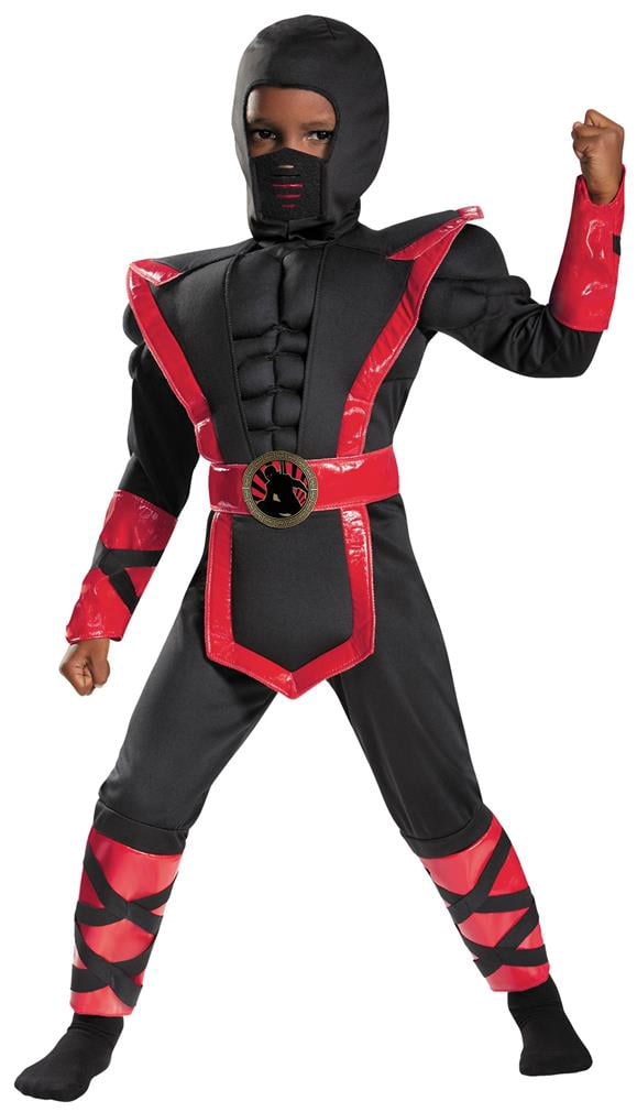  Ninja Muscle Boy\'s Halloween Fancy-Dress Costume for Child, Toddler 3-4T