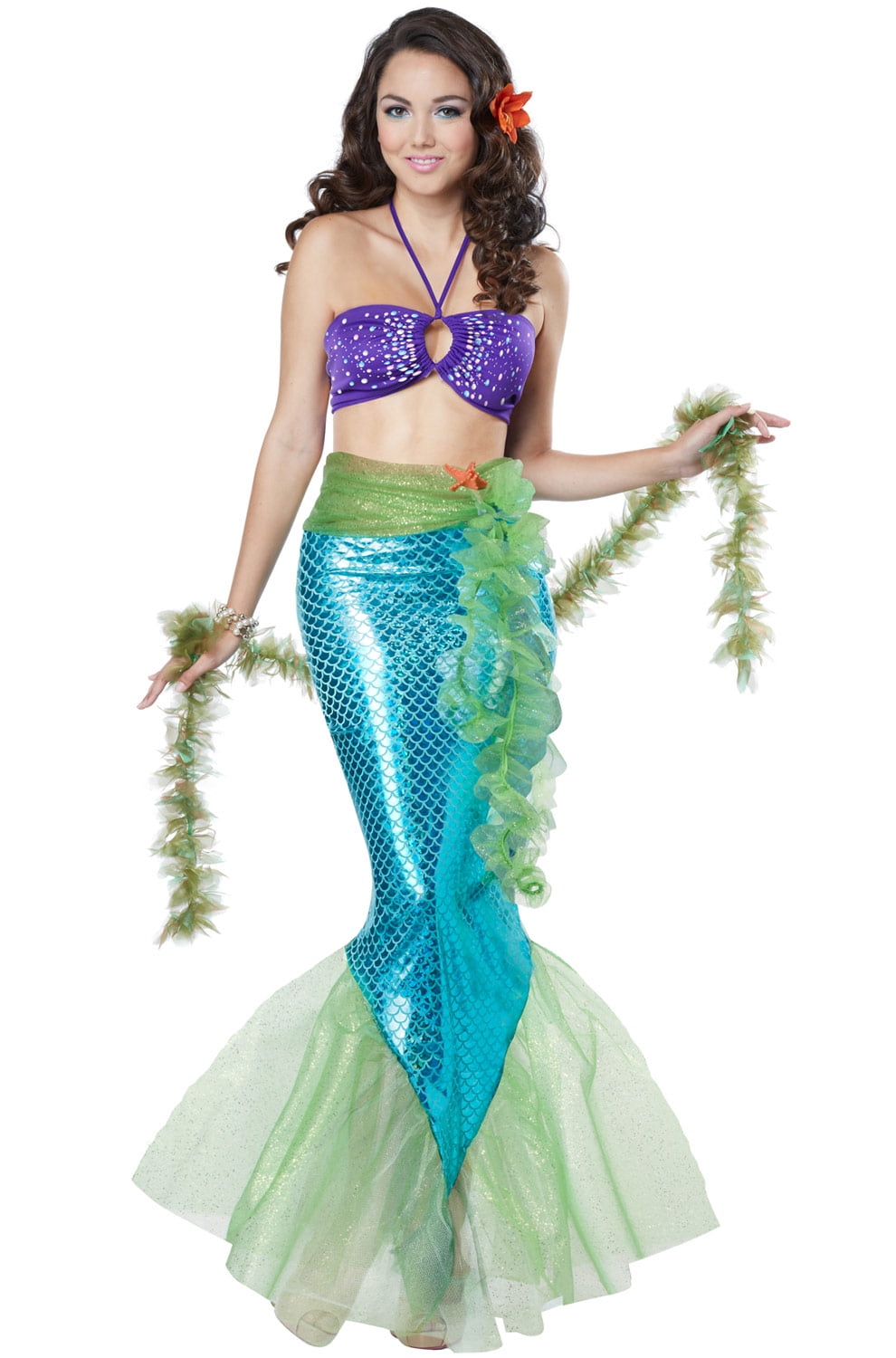 Mythic Mermaid Women's Halloween Fancy-Dress Costume for Adult, S