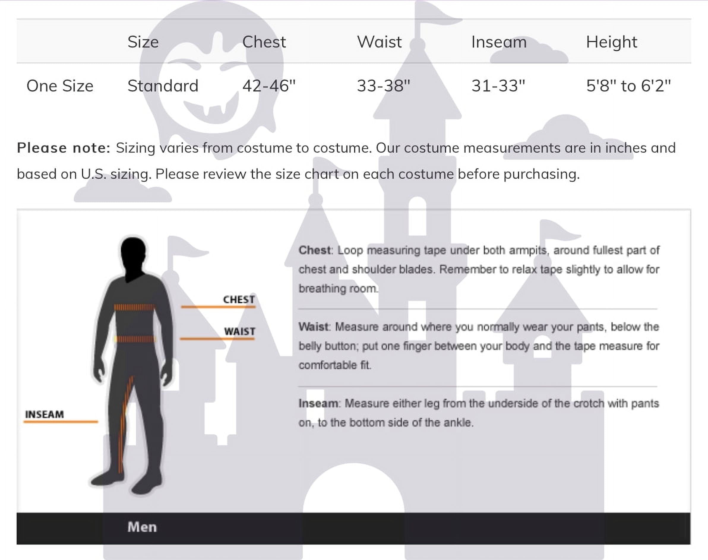  Werewolf Men's Halloween Fancy-Dress Costume for Adult, One Size