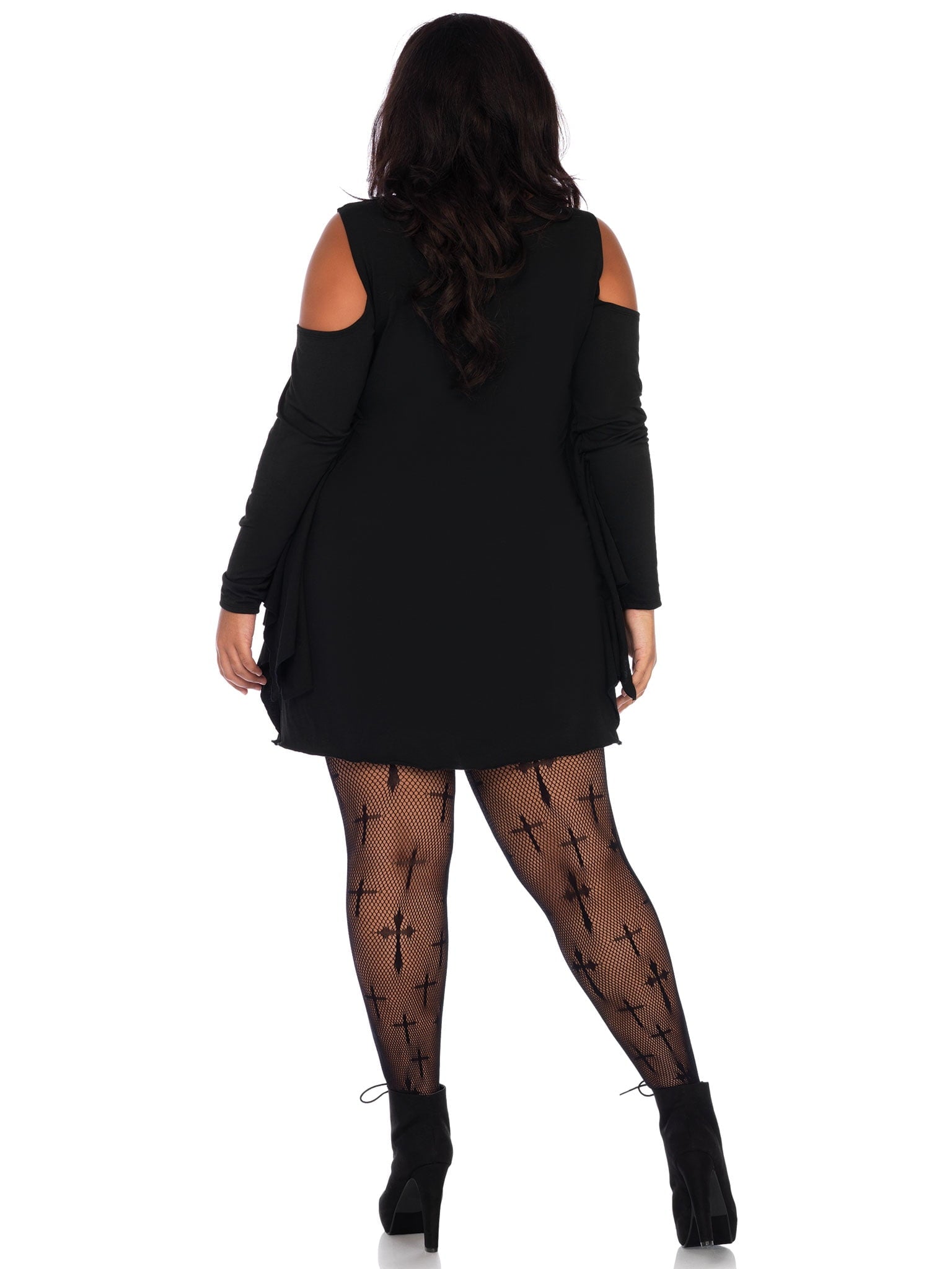 Leg Avenue Jersey Spiderweb Extra Roomy Women's Halloween Fancy-Dress Costume for Adult, Plus XL Plus
