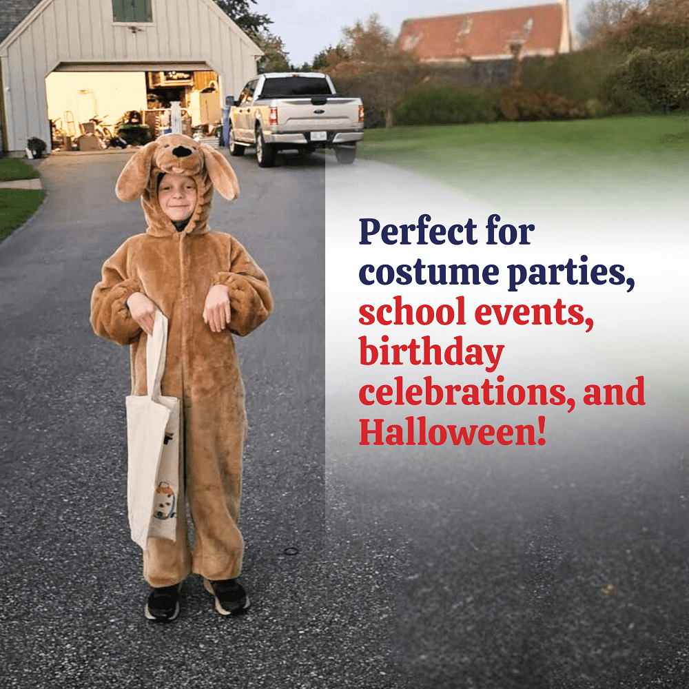  Puppy Costume For Kids  Labrador Or Golden Retriever Dog Dress-Up For Boys And Girls