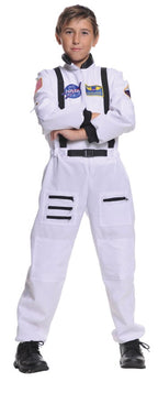  White Astronaut Boy's Halloween Fancy-Dress Costume for Child, Regular L (10-12)