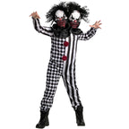  Kids 2 Headed Killer Clown Costume Boys Girls Halloween Halloween Multi-color S