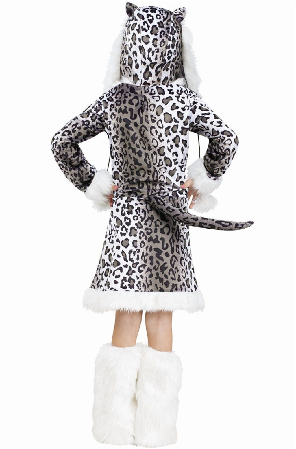  Snow Leopard Girl's Halloween Fancy-Dress Costume for Child, M
