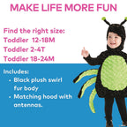  Spider Halloween Fancy-Dress Costume for Toddler, 18-24 Months
