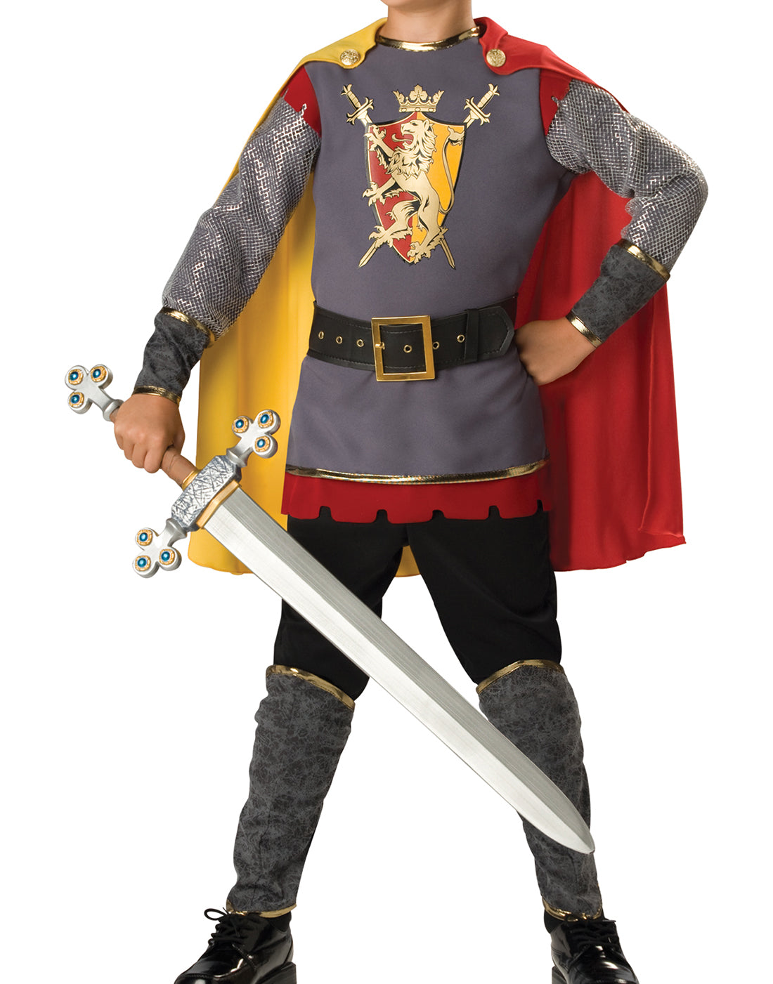  Loyal Knight Incharacter Halloween Fancy-Dress Costume for Child, Little Boys S (6)
