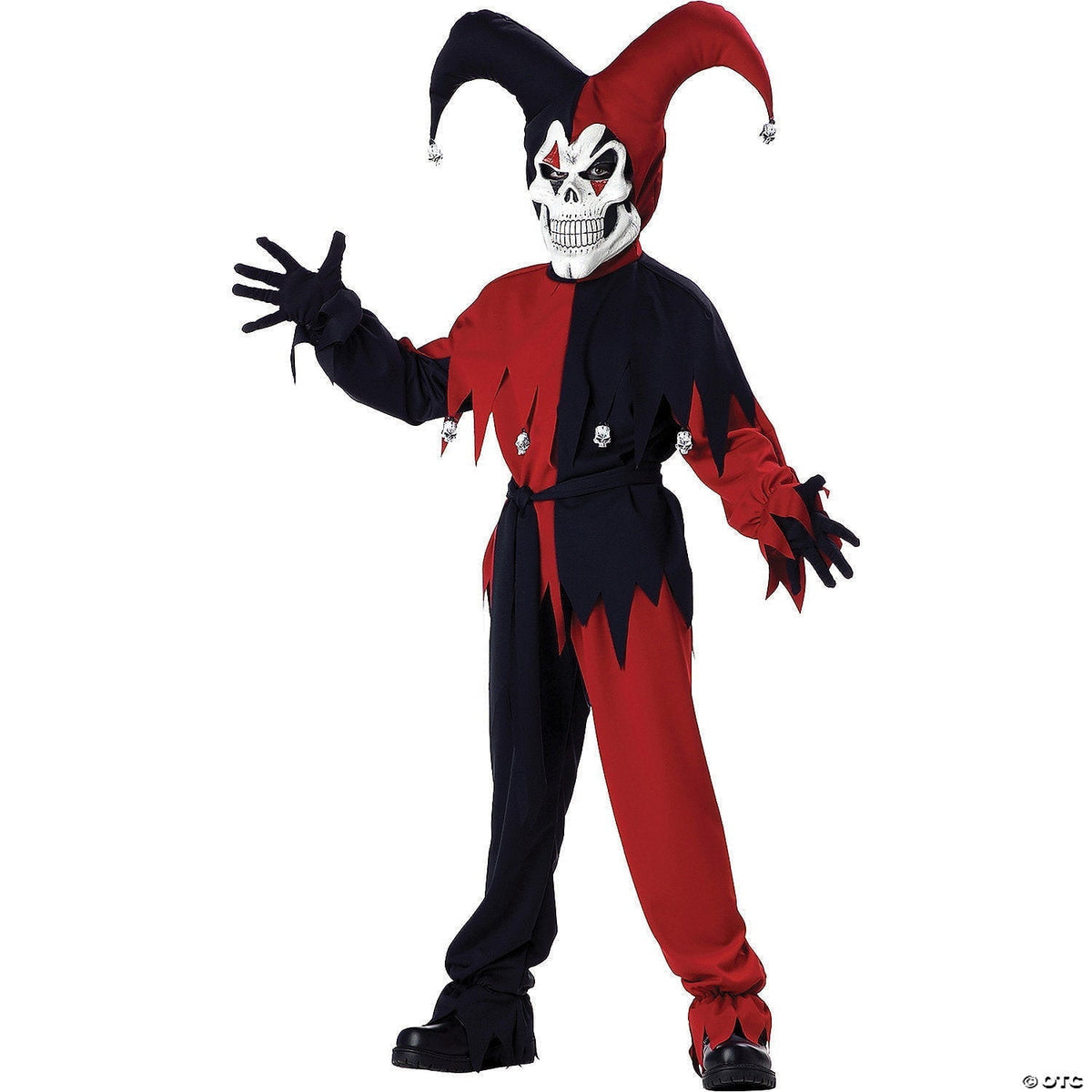 Joker Jester Evil Boy's Halloween Fancy-Dress Costume for Child, Regular M