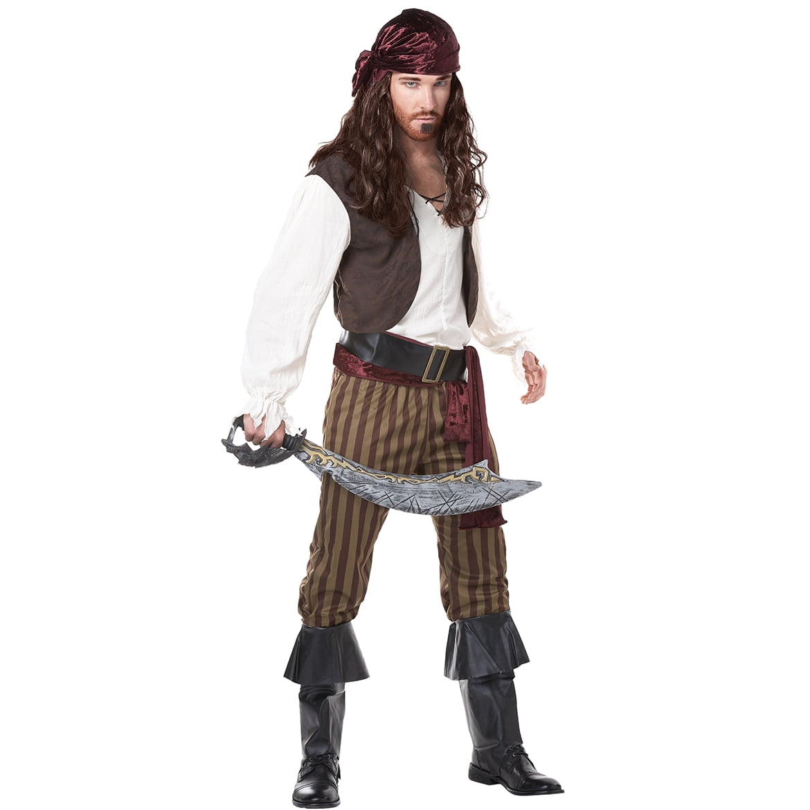 Rogue Pirate Men's Halloween Fancy-Dress Costumes for Adult, M