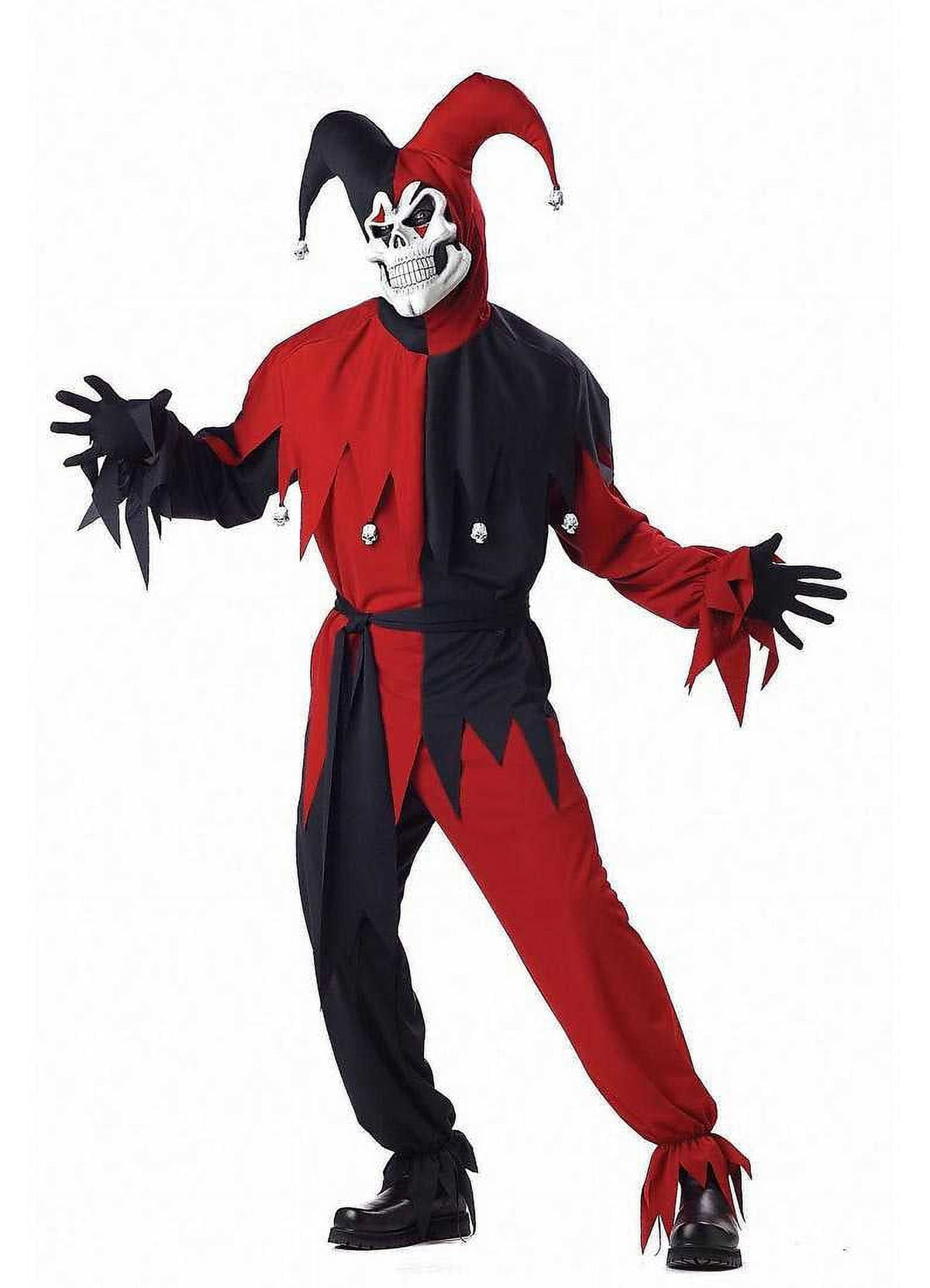 Spookyfits™ Jester Evil Men's Halloween Costume for Adult