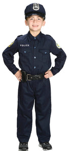  Police Officer Boy's Halloween Fancy-Dress Costume for Child, Regular S (4-6)
