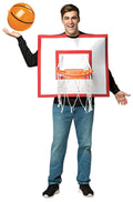 Basketball Hoop with Ball Men's Adult Halloween Costume, One Size, (40-46)