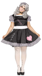 Broken Doll Halloween Fancy-Dress Costume for Adult, Women's Plus Size