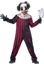  Killer Klown Boy's Halloween Horror Fancy-Dress Costume, XL (12-14)