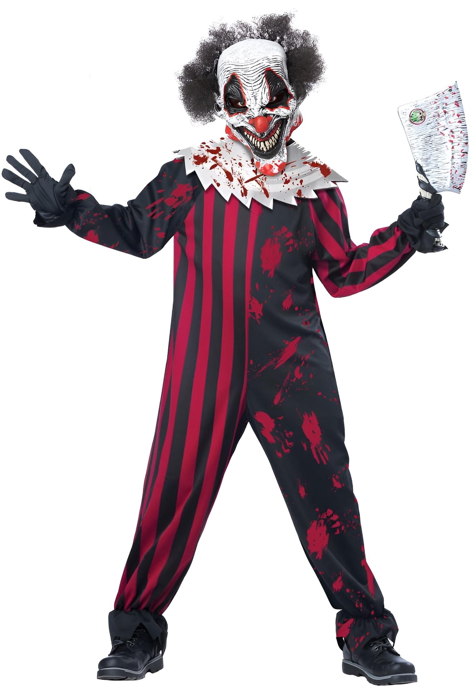  Killer Klown Boy's Halloween Horror Fancy-Dress Costume, XL (12-14)