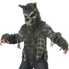  Werewolf Howling At Moon Boy's Halloween Fancy-Dress Costume for Child, Regular L (10-12)