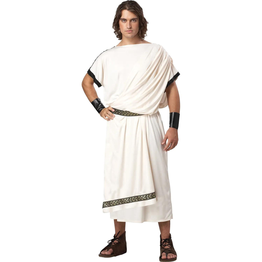  Deluxe Classic Toga Men's Halloween Fancy-Dress Costume for Adult, One Size