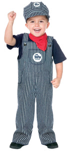  Train Engineer Thomas Boy's Halloween Fancy-Dress Costume for Toddler, 2T