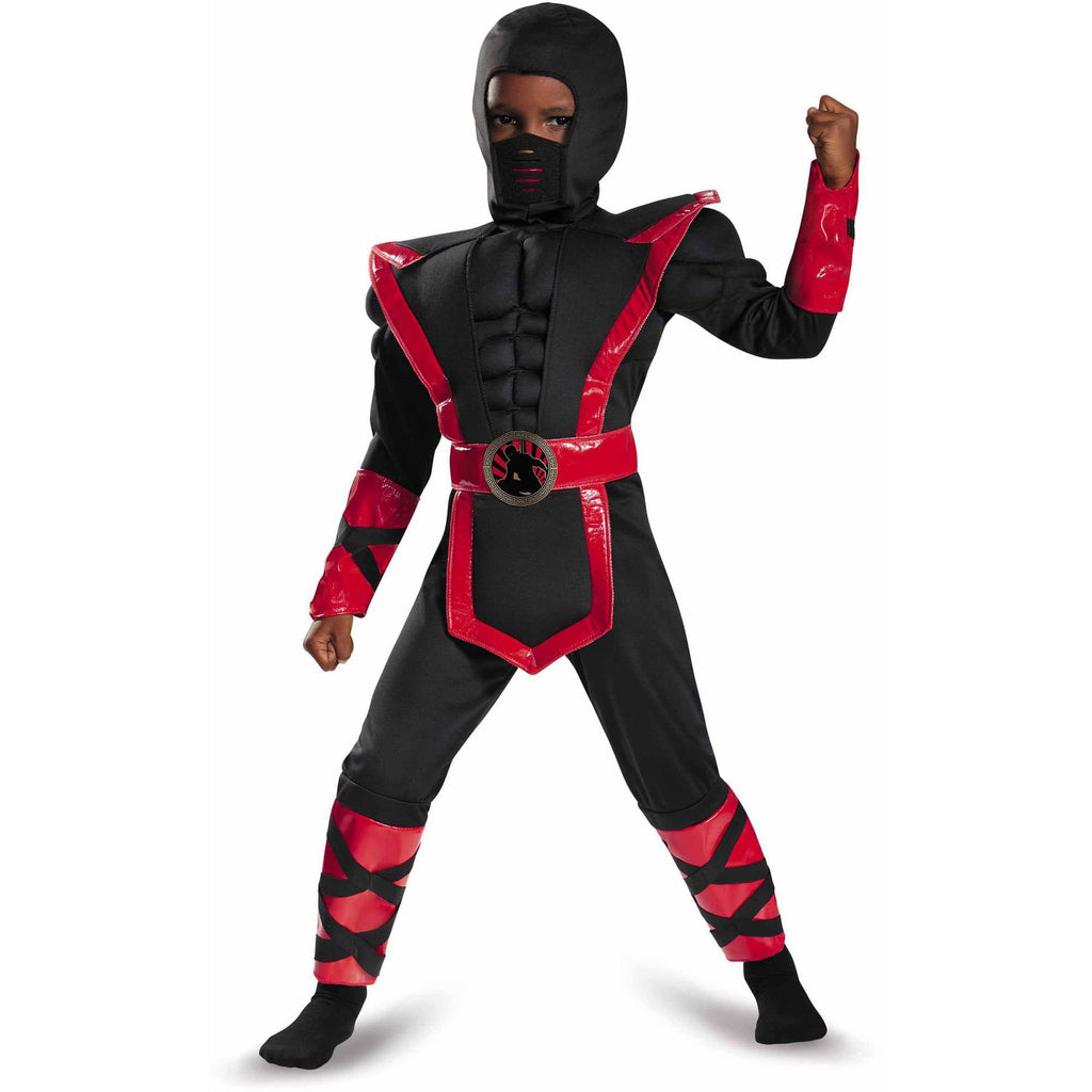  Ninja Muscle Boy\'s Halloween Fancy-Dress Costume for Child, Toddler 3-4T