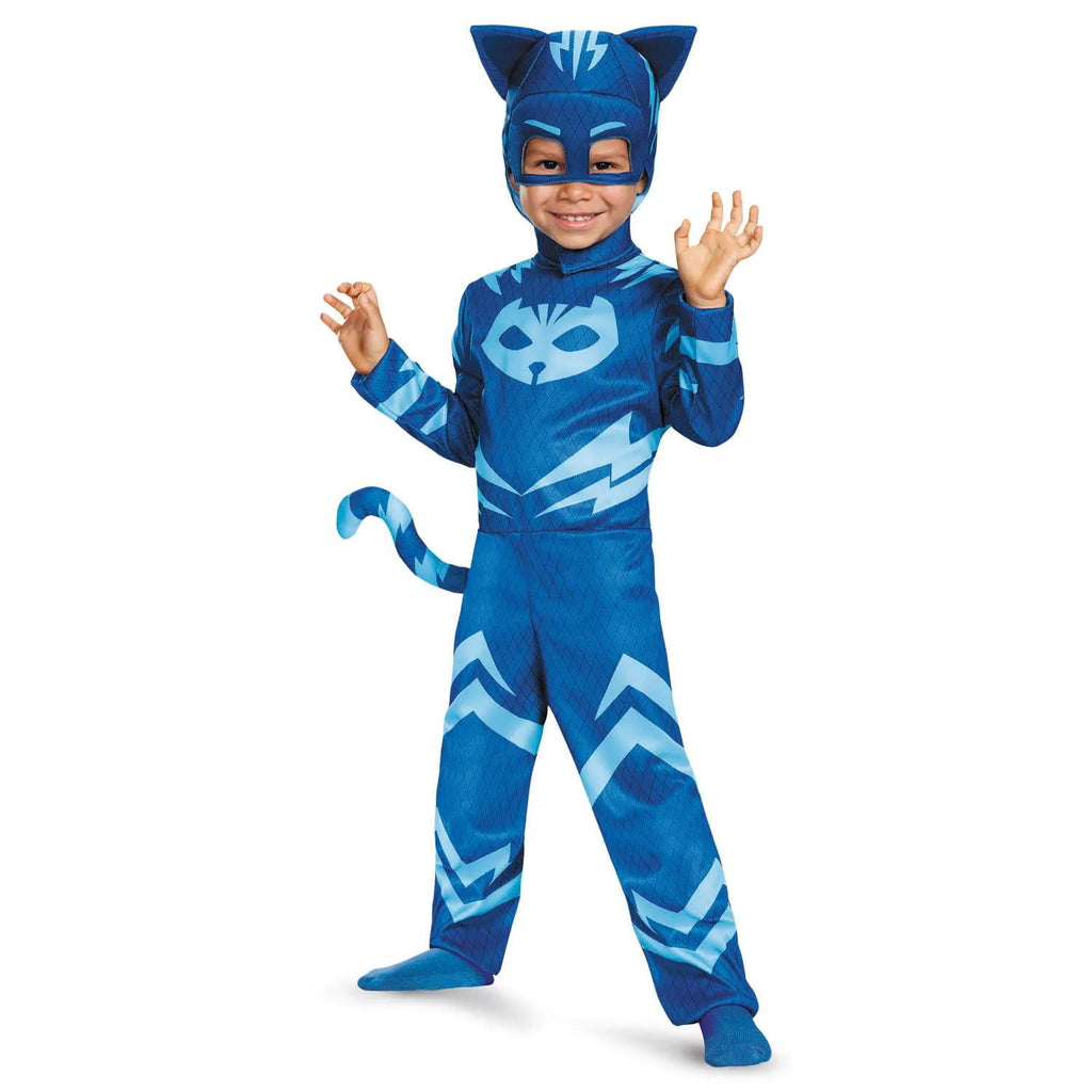  Toddler Boys' Deluxe PJ Masks Catboy Jumpsuit Costume - Size 3T-4T