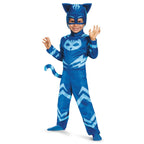  Toddler Boys' Deluxe PJ Masks Catboy Jumpsuit Costume - Size 3T-4T