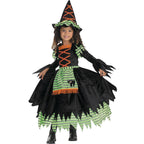 Toddler Girls' Witch Storybook Costume - Size 3T-4T