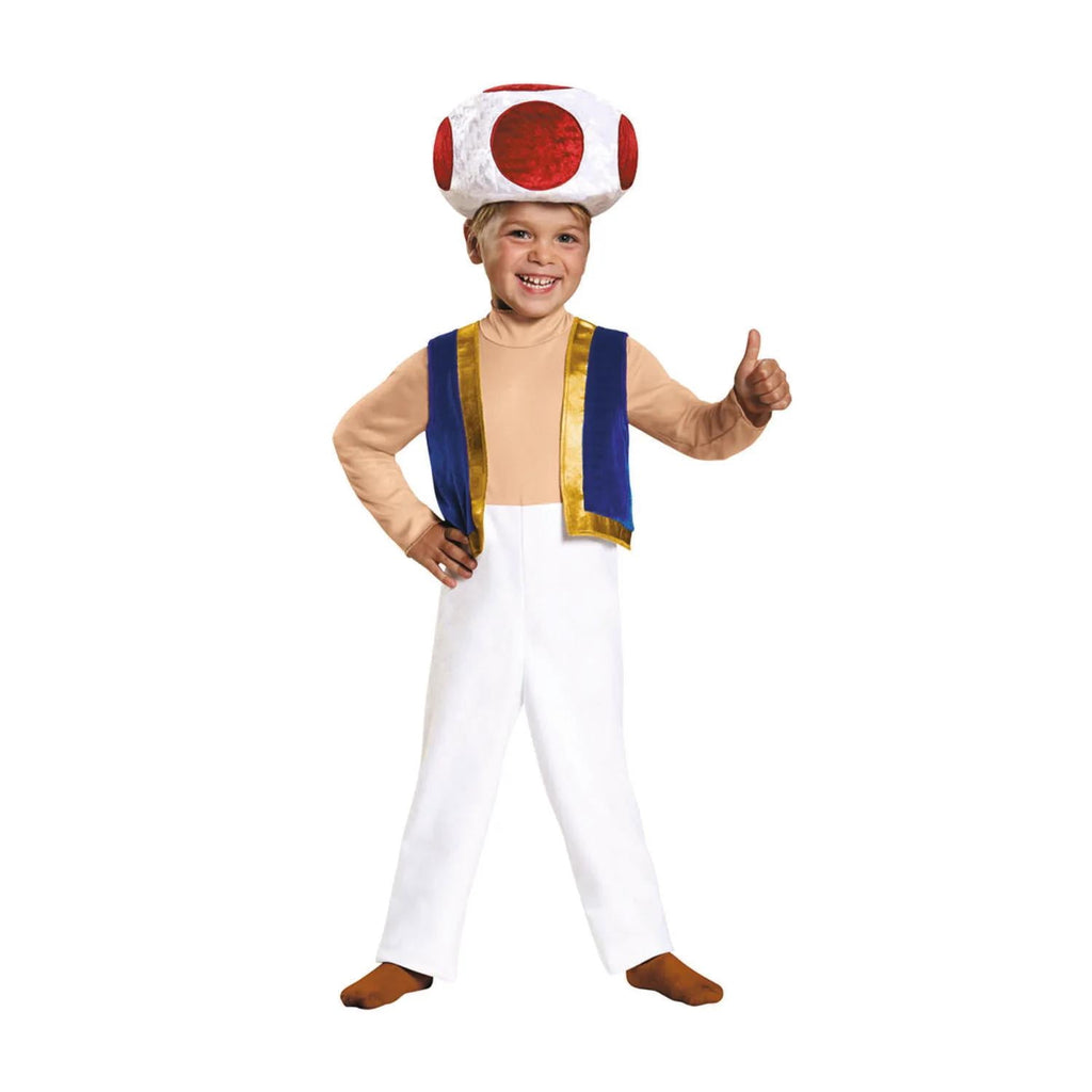  Toddler Super Mario Toad Costume - Size 3T-4T