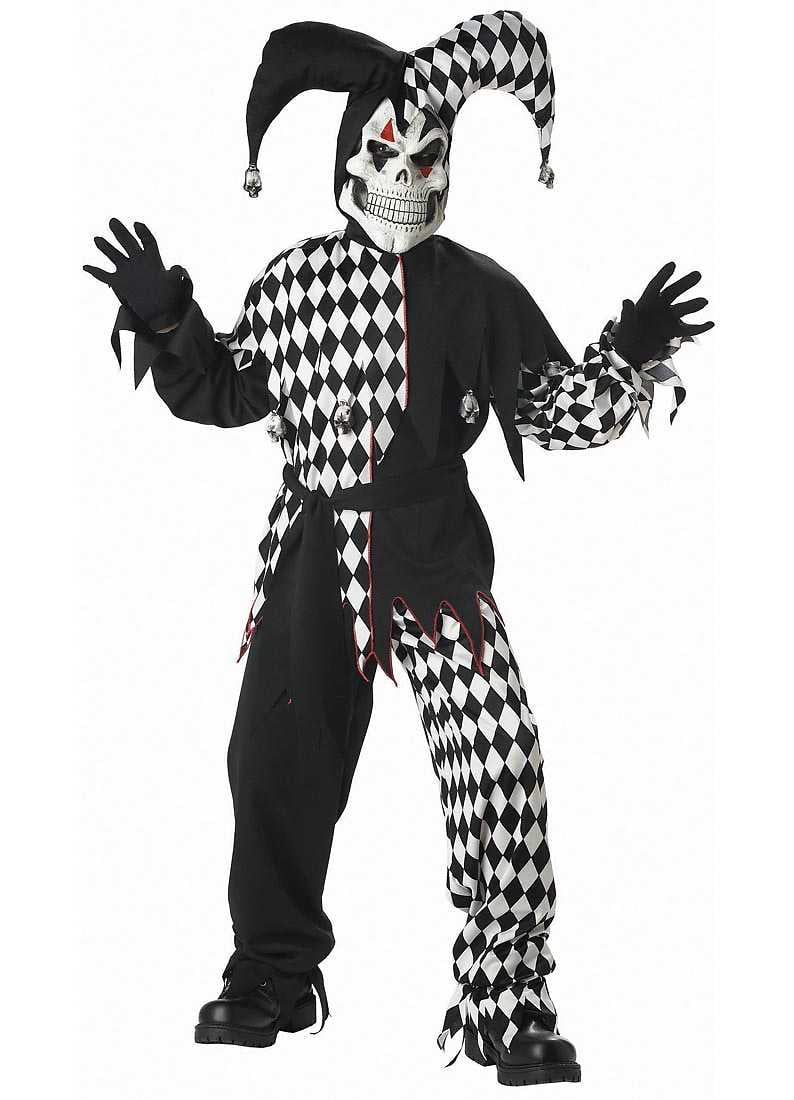 Evil Jester Batman Boy's Halloween Fancy-Dress Costume for Child, M