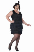 Flapper Fashion Women's Halloween Fancy-Dress Costume for Adult, Plus Size