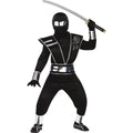  Silver Mirror Ninja Girl's Halloween Fancy-Dress Costume for Child, S
