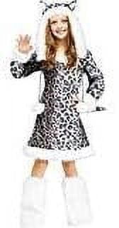  Snow Leopard Girl's Halloween Fancy-Dress Costume for Child, M