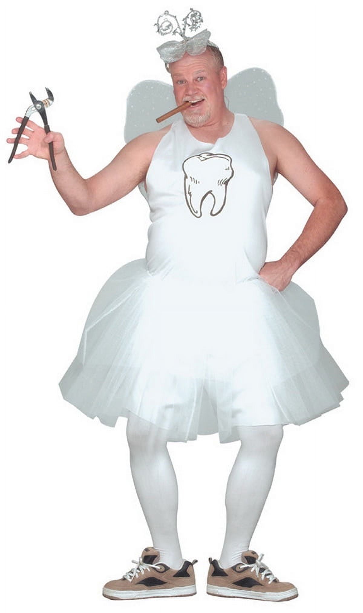  Tooth Fairy Men's Halloween Fancy-Dress Costume for Adult, Big & Tall Plus Size