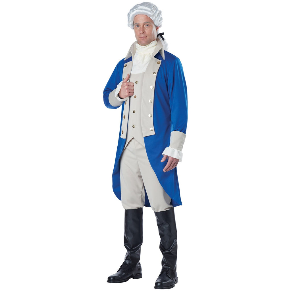  Alexander Hamilton George Washington Men's Halloween Fancy-Dress Costume for Adult, L