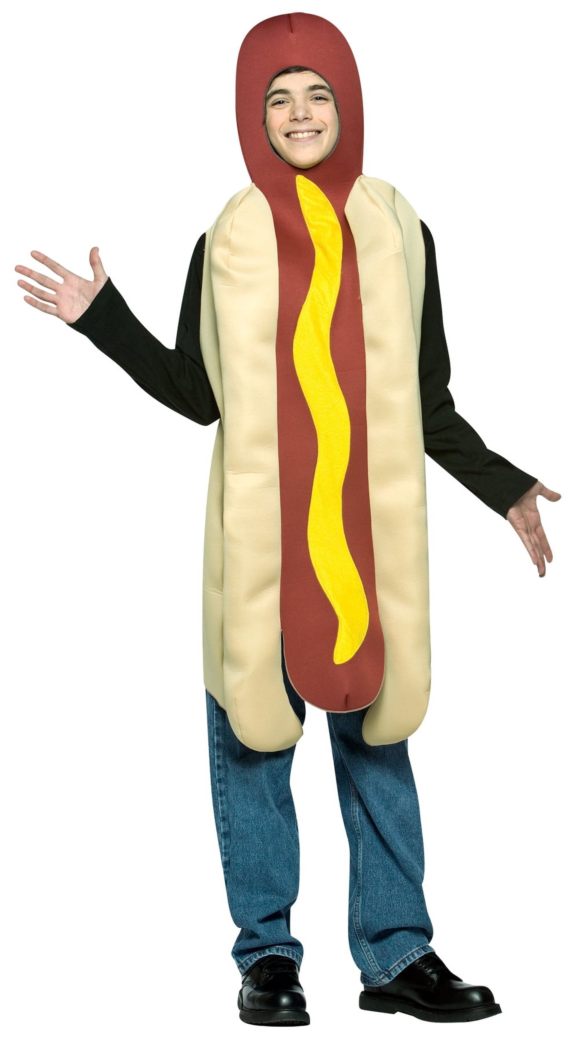 Hot Dog Teen Halloween Costume, One Size, (33-35)