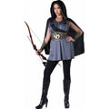  Hooded Huntress Dress Halloween Fantasy Costume Female, Adult 18-64, Multi-Color