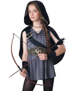 Hooded Huntress Halloween Fantasy Costume Female, Child 4-10, Multi-Color