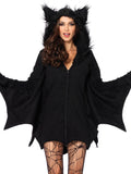 Leg Avenue Cozy Black Bat Women's Halloween Fancy-Dress Costume for Adult, M