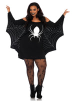 Leg Avenue Jersey Spiderweb Extra Roomy Women's Halloween Fancy-Dress Costume for Adult, Plus XL Plus