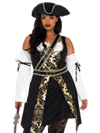 Spookyfits™ Women's Black Sea Sexy Pirate Costume