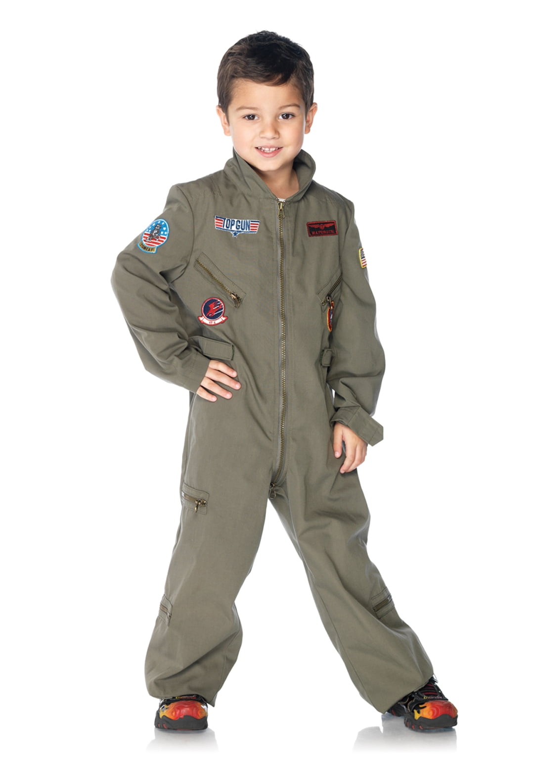 Leg Avenue Top Gun Flight Boy's Halloween Fancy-Dress Costume for Toddler, XS