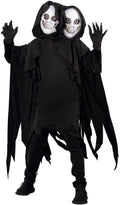  Kids 2 Headed Ghoul Costume Boys Girls Grim Reaper Death Halloween Halloween Black L
