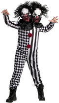  Kids 2 Headed Killer Clown Costume Boys Girls Halloween Halloween Multi-color S