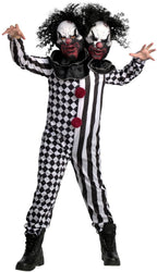  Kids 2 Headed Killer Clown Costume Boys Girls Halloween Halloween Multi-color S