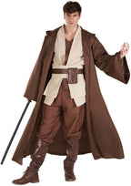  Mens Star Fantasy Knight Costume Adult Hooded Robe Halloween Fancy Dress Halloween Brown XL